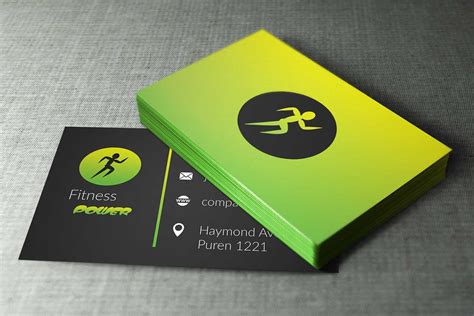 See more ideas about business card inspiration, business card design, business cards creative. Fitness Business Cards Design by Borce Markoski at ...