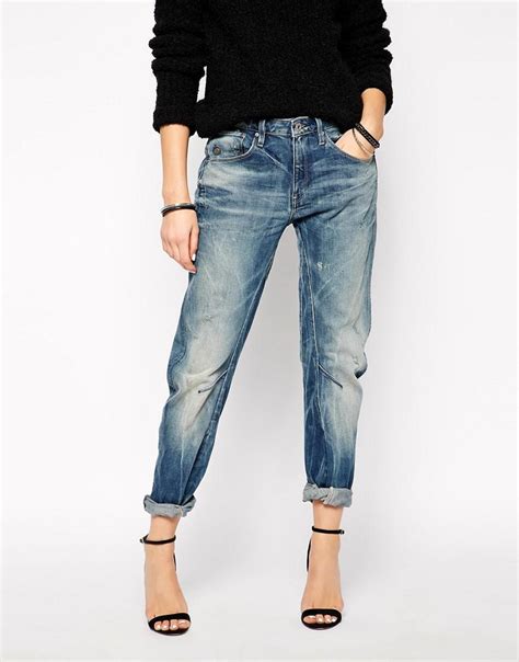 Jeans shorts pants & chino's jumpsuits & overalls. G-star raw G Star Arc 3d Boyfriend Jeans in Blue | Lyst