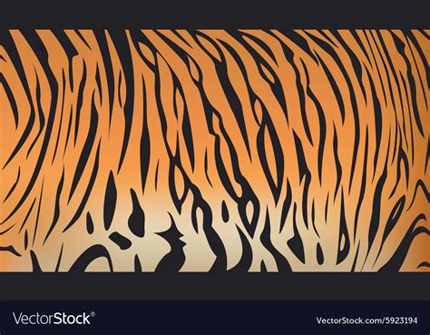 Bengal Tiger Stripe Pattern Royalty Free Vector Image
