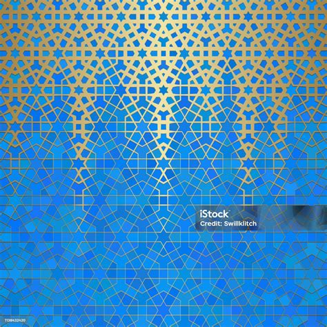 Latar Belakang Abstrak Dengan Ornamen Islami Tekstur Geometris Arab