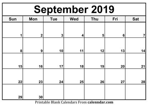 Calendar September 2019 Qualads