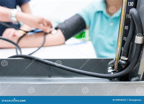 Nursing Students Are Training Measurement Of Blood Pressure With Manual