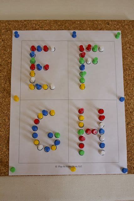 Play At Home Mom Llc Getting Creative With Push Pins Activités D