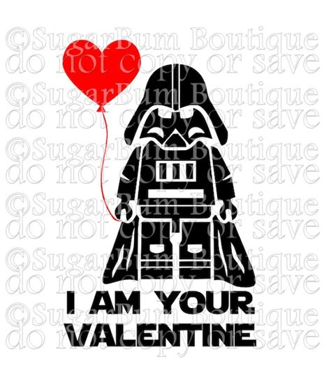 Darth Vader Balloon I Am Your Valentine Svg Png