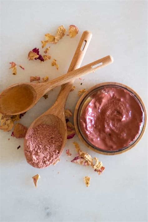 Homemade Rose Clay Face Mask Our Oily House