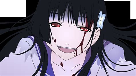2160x1440 Resolution Black Haired Female Anime Character With Blood