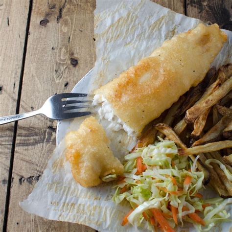 Tilapia Fish And Chips With Crunchy Coleslaw Recipe Kristen Stevens