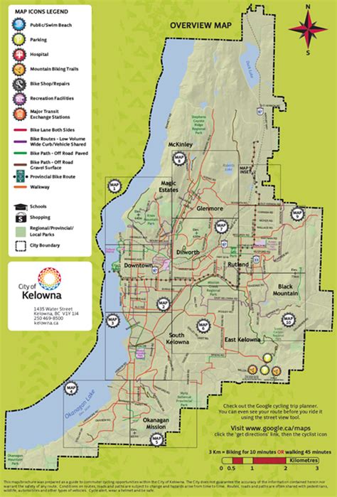 Map Of Kelowna Bc