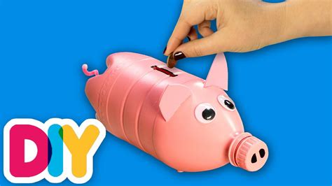 How To Make A Piggy Bank Using A Recycled Bottle Fast N Easy Diy