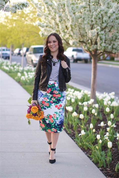 Modest Floral Pencil Skirt Modest Style A Modest Fashion Blog