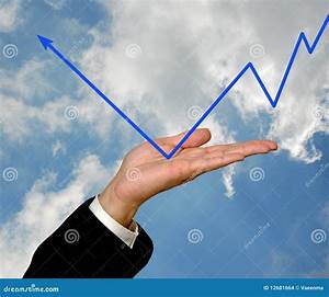 Palm With A Chart Stock Photo Image Of Background Data 12681664