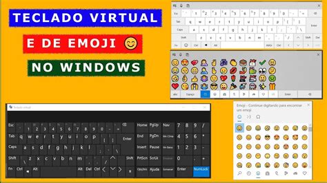 Como Usar O Teclado Virtual E O Teclado De Emojis No Windows Youtube