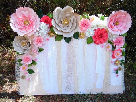 How To Make A Flower Wall Backdrop Flower Love