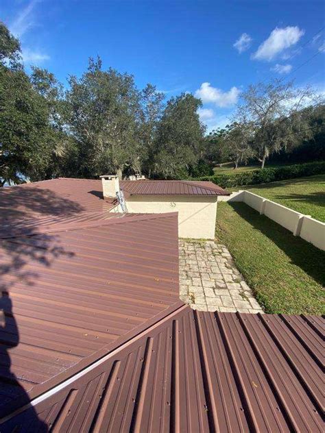 Cocoa Brown Metal Roofing Panels