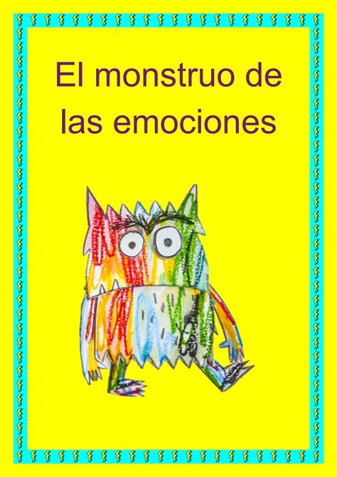 Emociones Monstruos Monstruo De Las Emociones Y Emociones Preescolares