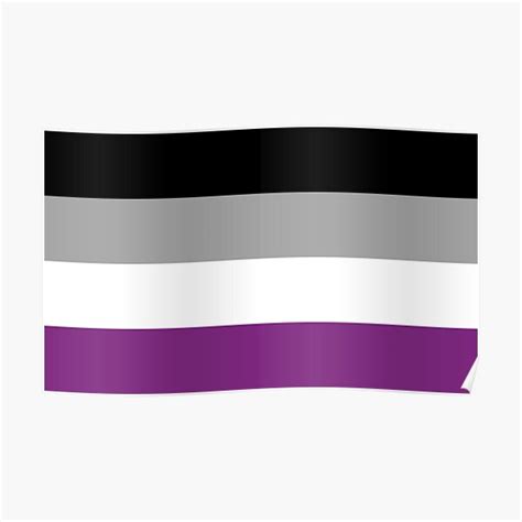 Asexual Flag Posters Asexual Pride Flag Poster Rb1901 Asexual Flag™