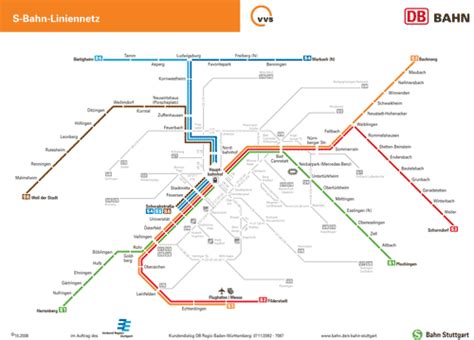 News Tourism World Stuttgart Metro Bahn Map