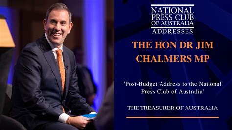 In Full The Hon Dr Jim Chalmers Mps Post Budget Address To The National Press Club Of