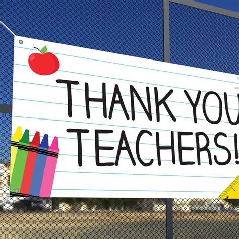 Teacher Banner Etsy