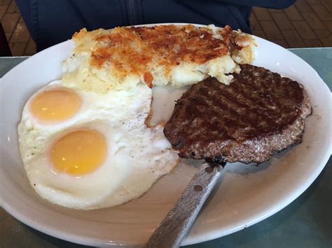 Chopped Steak And Two Fried Eggs Yelp