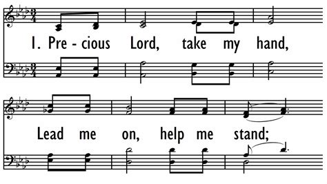 Precious Lord Take My Hand Digital Songs And Hymns