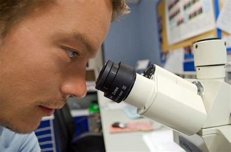 Scientist And Microscope Free Stock Photo - Public Domain Pictures