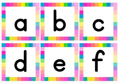 Alphabet Flash Cards In Lowercase Free Printables For Kids 53 Off