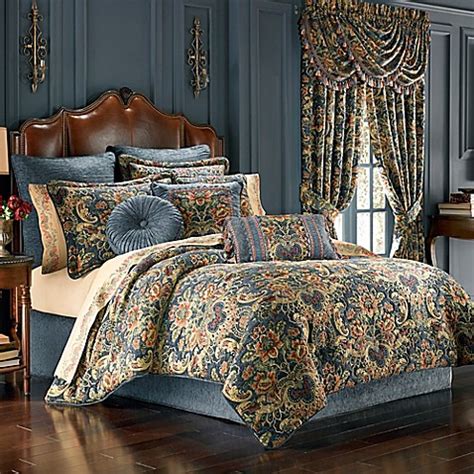 Comforter sets bed design home bedroom bedroom decor gold bedroom bedroom red luxe bedroom luxury mattresses bedding. J. Queen New York™ Cassandra Comforter Set in Blue - Bed ...