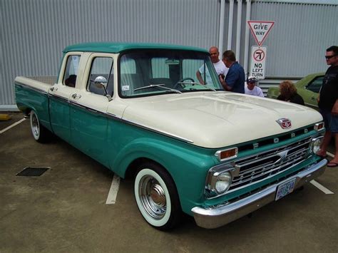 1966 Factory F250 Crew Cab Vintage Pickup Trucks Classic Ford Trucks