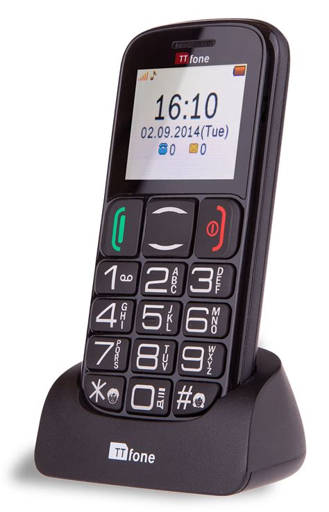 Ttfone Mercury 2 Big Button Basic Senior Unlocked Sim Free Mobile Phone With Dock Black Buy