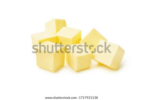 Pieces Butter Isolated On White Background Stock Photo Edit Now