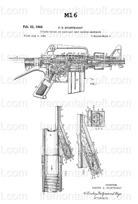 M 16 Firearms Patent Folder In Png Format  Format Bmp Format