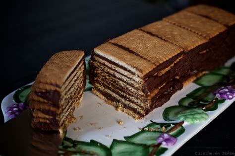 Gâteau aux biscuits Thé de Lu et au chocolat sans cuisson Cuisine