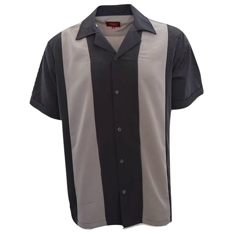 Maximos - Men's Shirt Two Tone Short Sleeve Button Down Casual Retro 