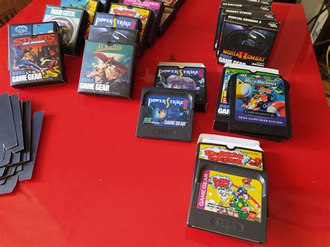 Sega Game Gear Games Replacement Boxes 5x Etsy