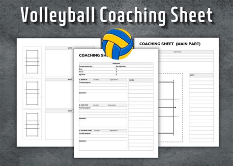 Volleyball Coaching Sheet Volleyball Practice Plan Instant Download