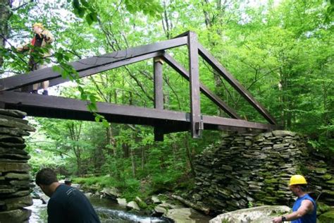 How To Build A Wooden Bridge Over A Creek Diy Projects