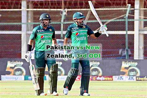 Pak Vs Nz 3rd Odi Live Score Batting First Pakistan Scored 287 Runs