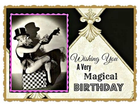 wishing you a magical birthday card retro beauty retro magic birthday cards retro beauty cards