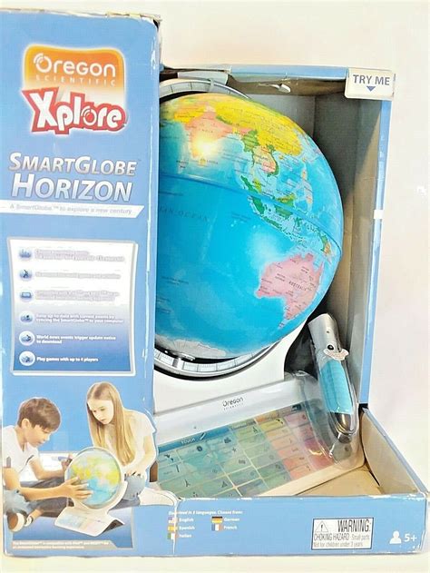 New Oregon Scientific Smart Globe Discovery Educational World Geography