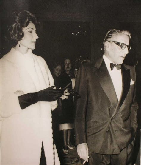 Aristote Onassis And Maria Callas Arriving At The Sporting Club In