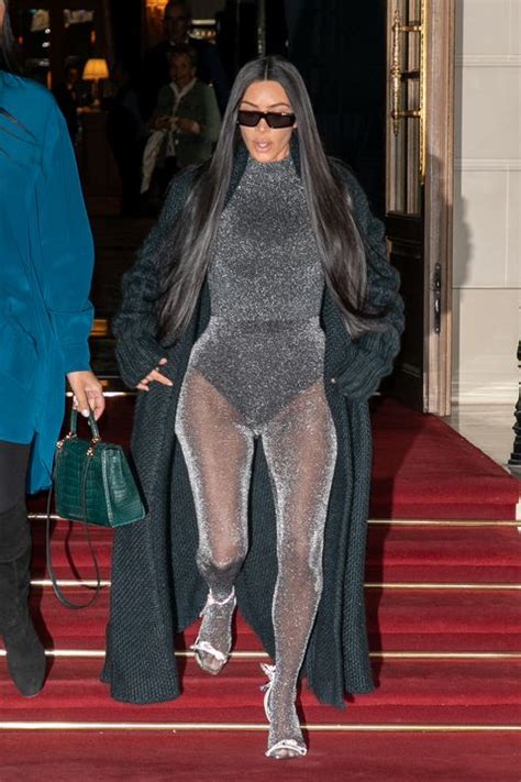 Kim Kardashian Just Wore Another See Through Bodysuit And Its The
