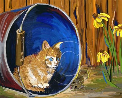 The Life Of Mrs Miles Cat And Mouse Painting Complete