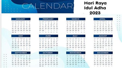 Kalender 2023 Lengkap Libur Nasional Dan Cuti Bersama Hari Raya