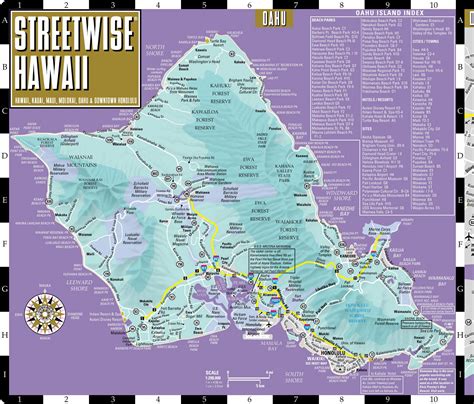 Printable Tourist Map Of Oahu