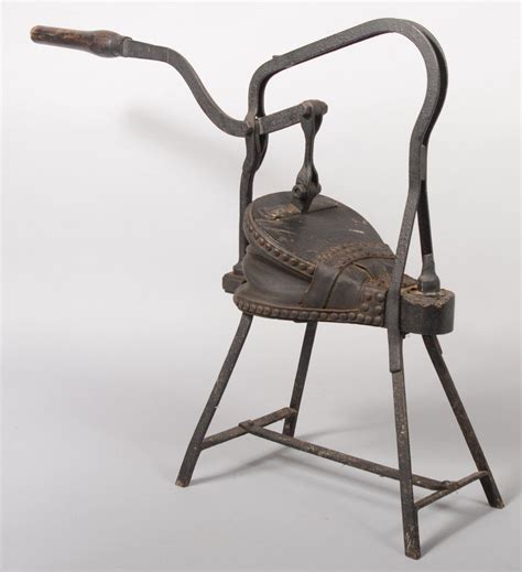 Early Free Standing Forge Bellows With Iron Frame Metal Working