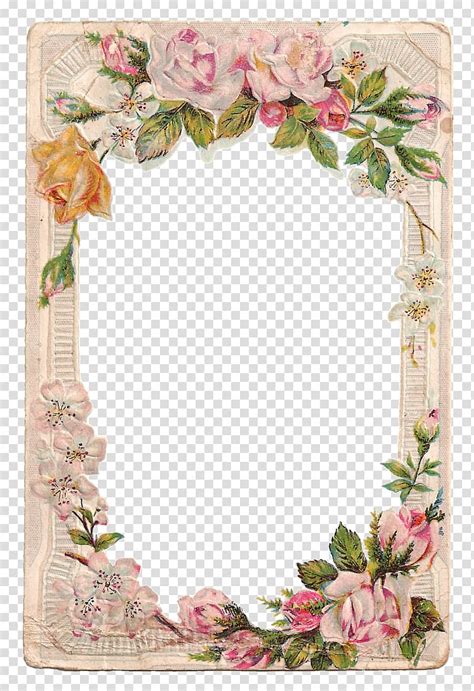 Free Download Borders And Frames Frames Rose Flower Vintage Card