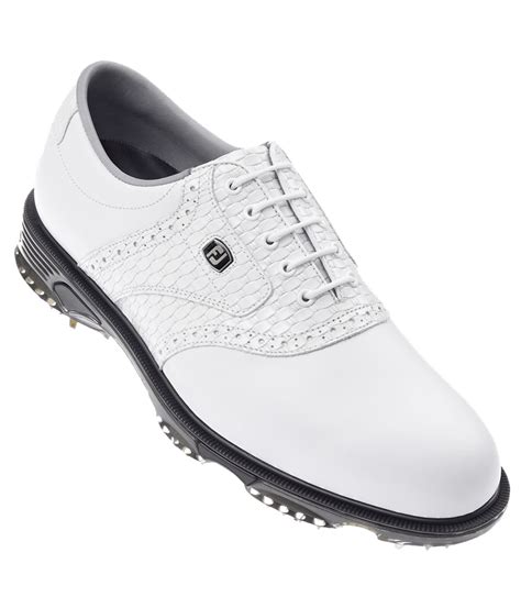 Footjoy Mens Dryjoys Tour Series Golf Shoes Whitewhite Golfonline