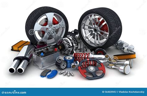 Car Parts Stock Illustration Image 56403945