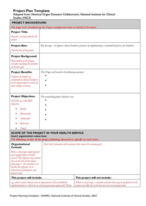 Project Plan Templates 18 Free Sample Templates My Word Templates Hot